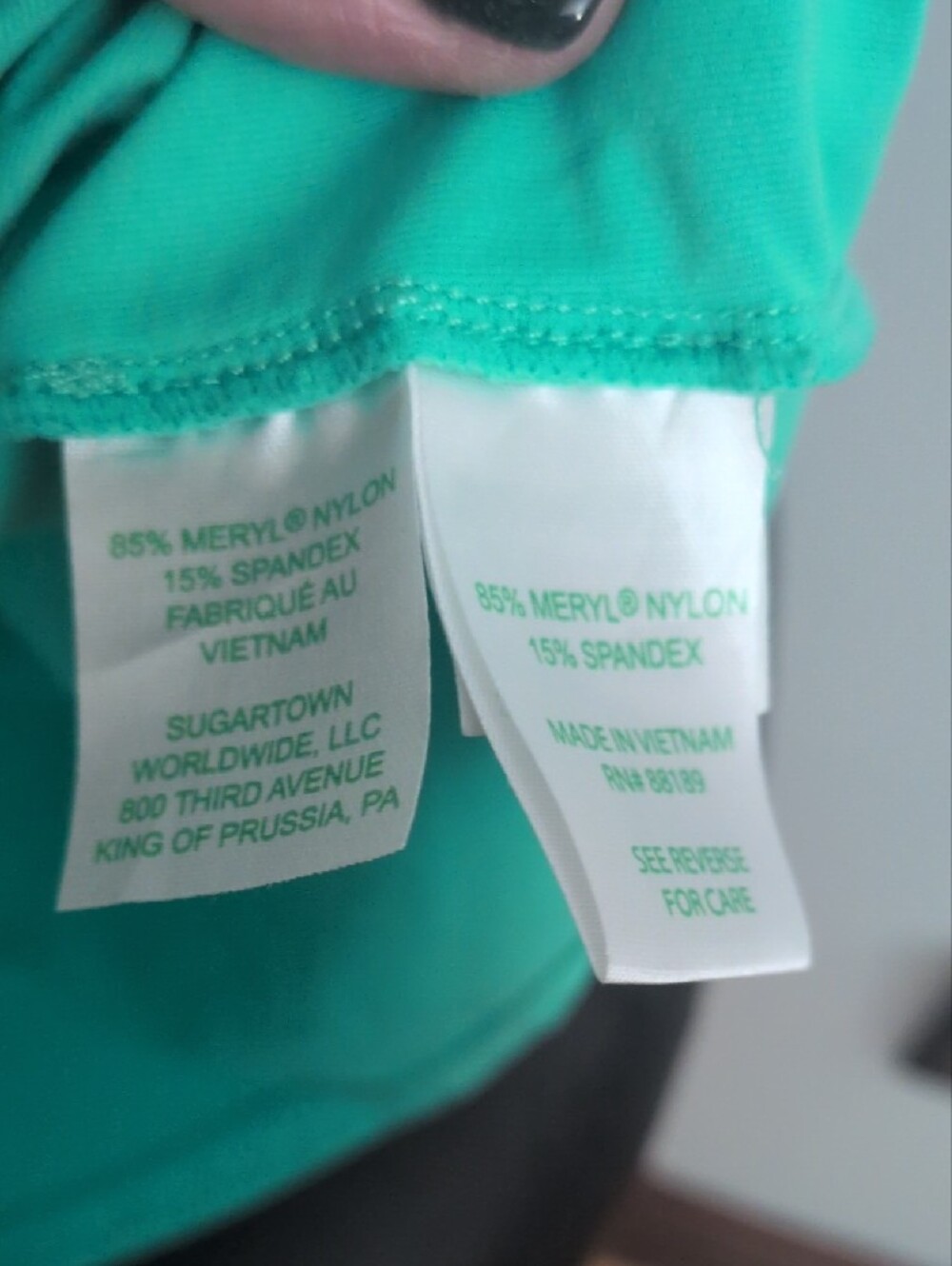 Lilly Pulitzer UPF 50+ Luxletic Alister Polo Sleeveless V-Neck Tank - Teal - Picture 8 of 9